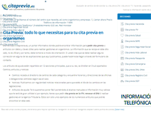 Tablet Screenshot of citaprevia.es